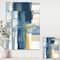 Designart - Indigo Panel VI - Glam Modern Canvas Artwork